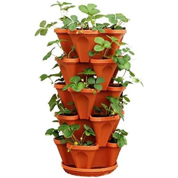 5-Tier Strawberry Planter Pot, 5 Pots - Picture 2 of 6